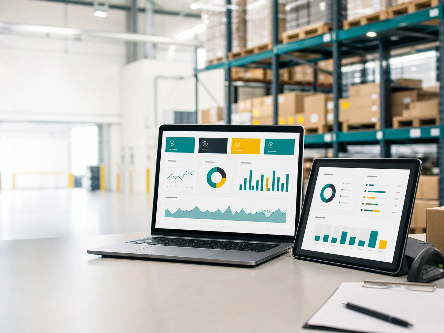 Panel de control logístico para supervisar inventario y pedidos de woocomerce